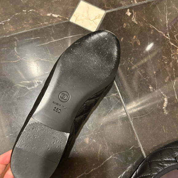 Quilted Lambskin Chanel Flats - Picture 3 of 5